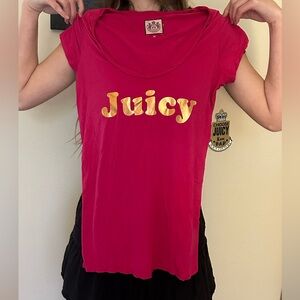 Rare og Juicy Vintage t shirts pink gold Medium